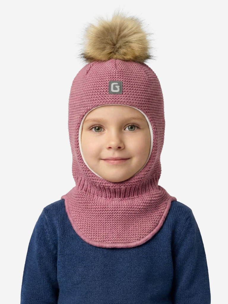 Шапка-шлем для девочки GUSTI GW25AC1228G-WOODROSE