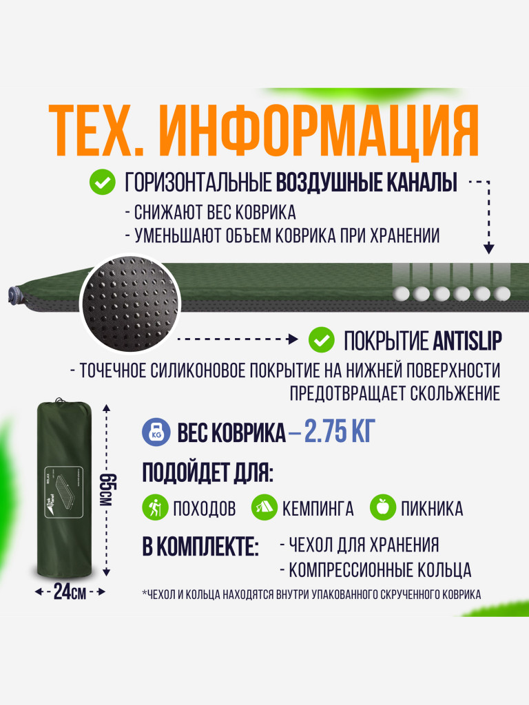Коврик для пикника Trek Planet Relax 90 Green