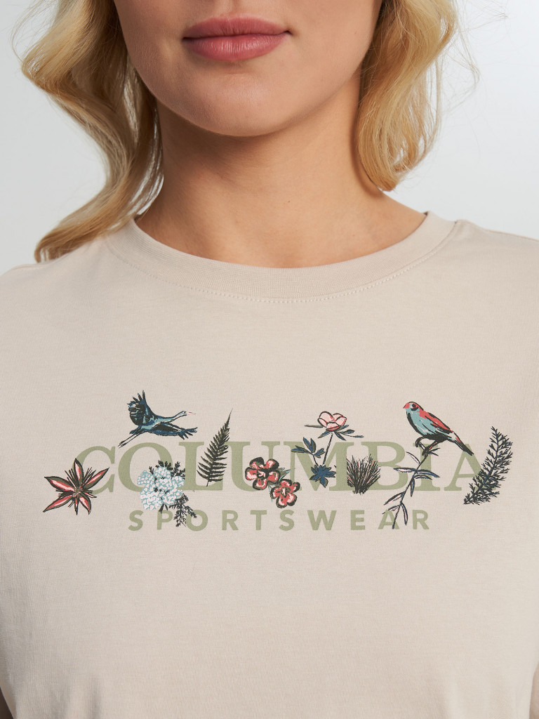 Футболка женская Columbia Rolling Bend Graphic Relaxed Crop SS