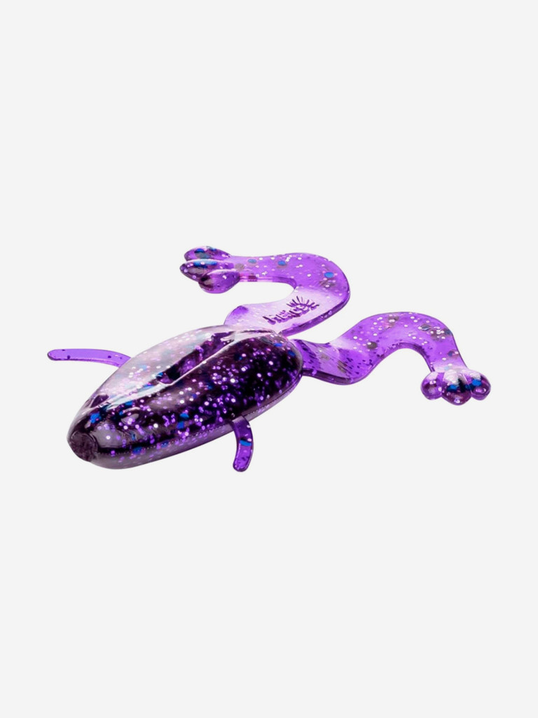 Мягкая приманка лягушка Helios Crazy Frog, 3,55" / 9,0 см, Silver Sparkles & Fio, 50 штук (HS-23-036-N)