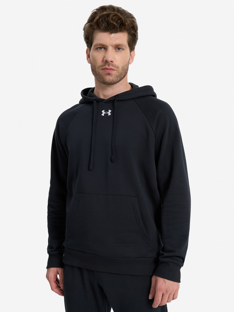 Джемпер флисовый мужской Under Armour Rival Fleece 30670370299 Черный, размер 46, 48,48, 50,50, 52,52, 54, фото 2