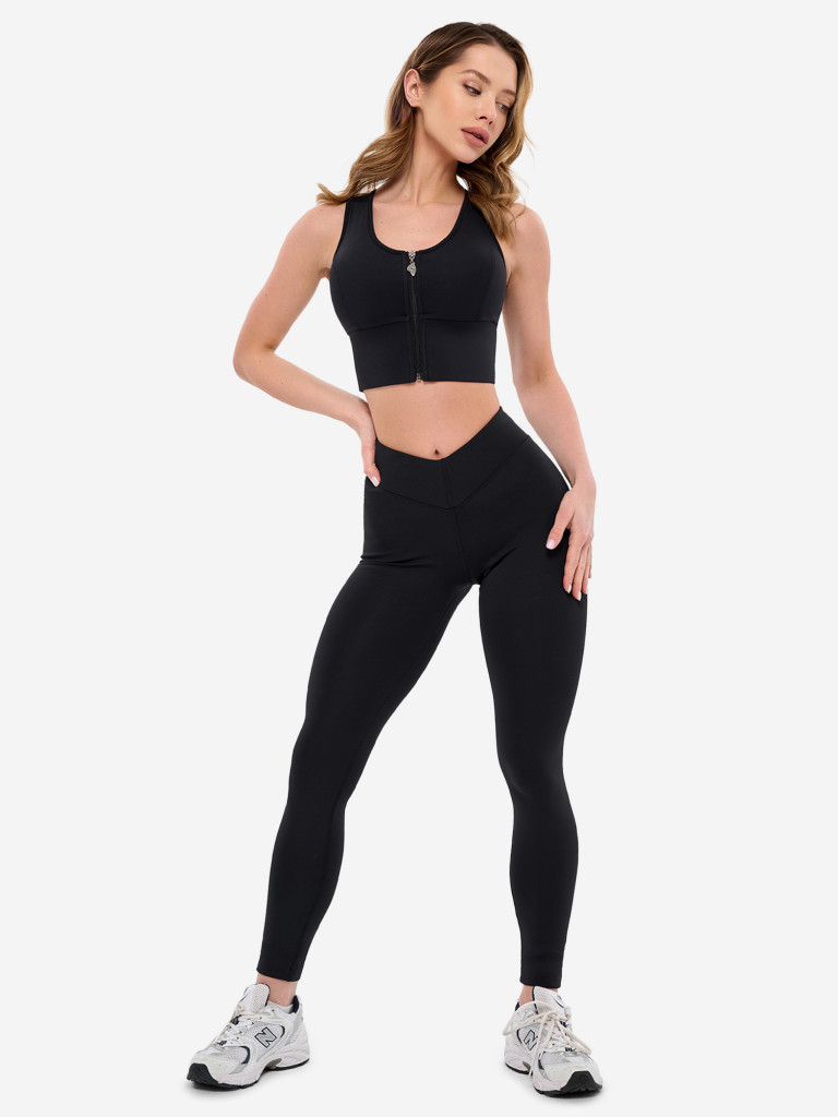 Спортивный топ Bona Fide Top Go Zip "Black"