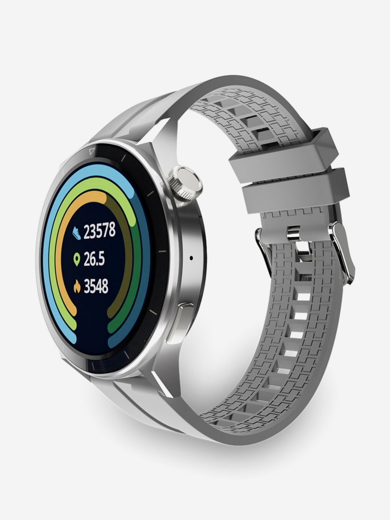 Умные наручные смарт часы CGWatch Round, фитнес браслет для женщин и мужчин CaseGuru