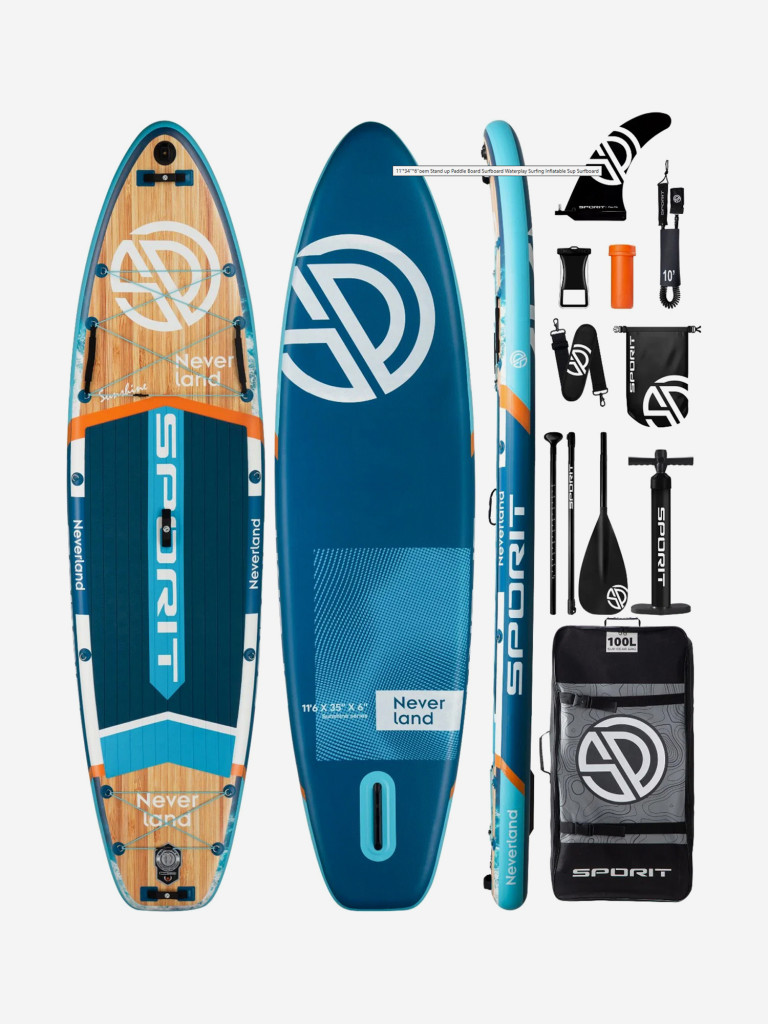 Надувная SUP-доска SPORIT NEVER LAND BLUE STD, 11'6" 350*88*15 см
