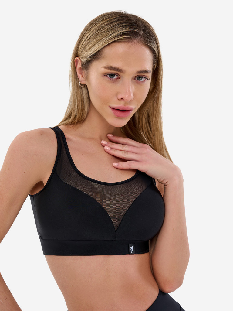 Спортивный топ бра Bona Fide Gemini Top "Black"