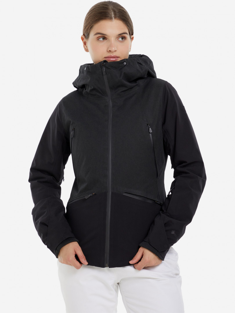 фото Пуховик женский the north face diameter down hybrid, черный