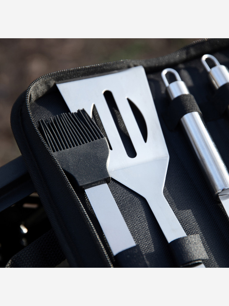 GRILLBOOM Набор для гриля 5 в 1, нерж. сталь 420/410, в защитном чехле