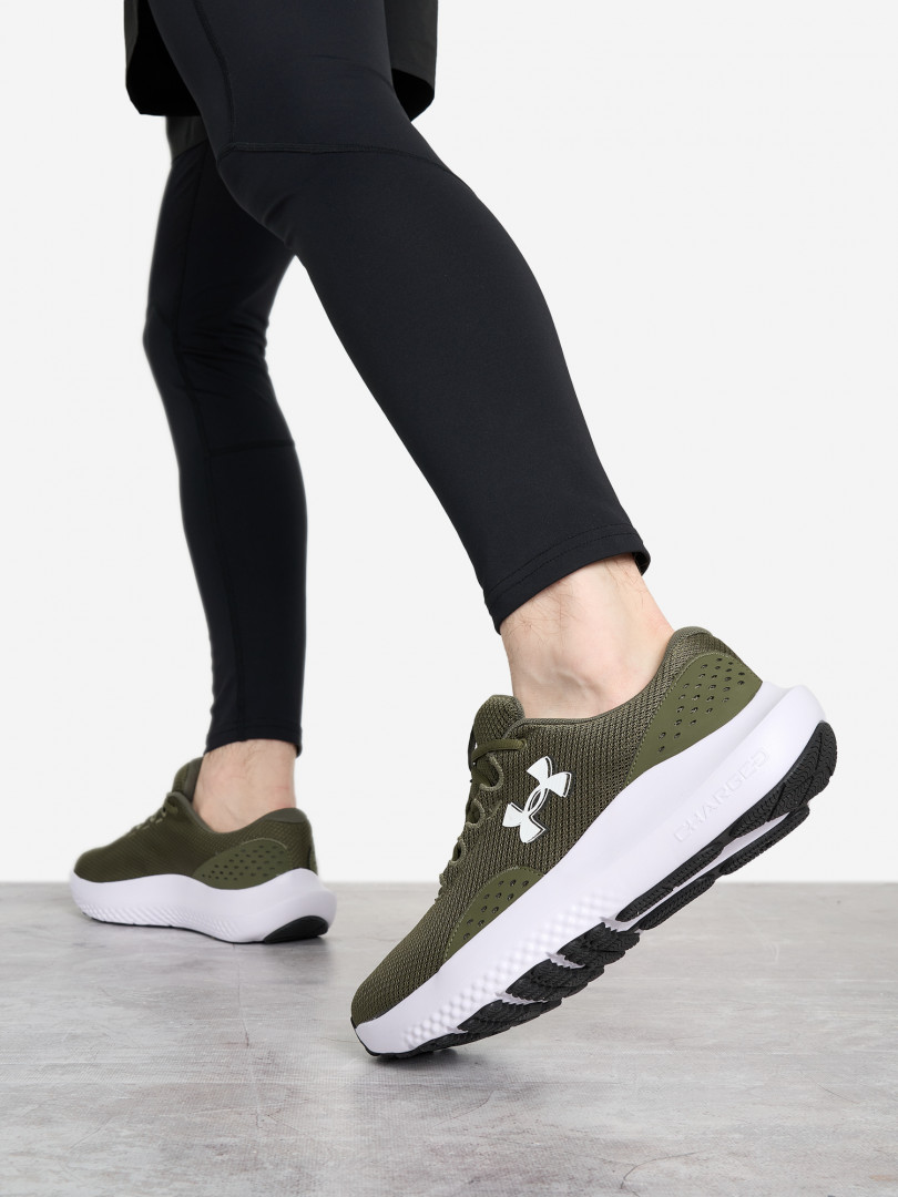 фото Кроссовки мужские under armour charged surge 4, зеленый