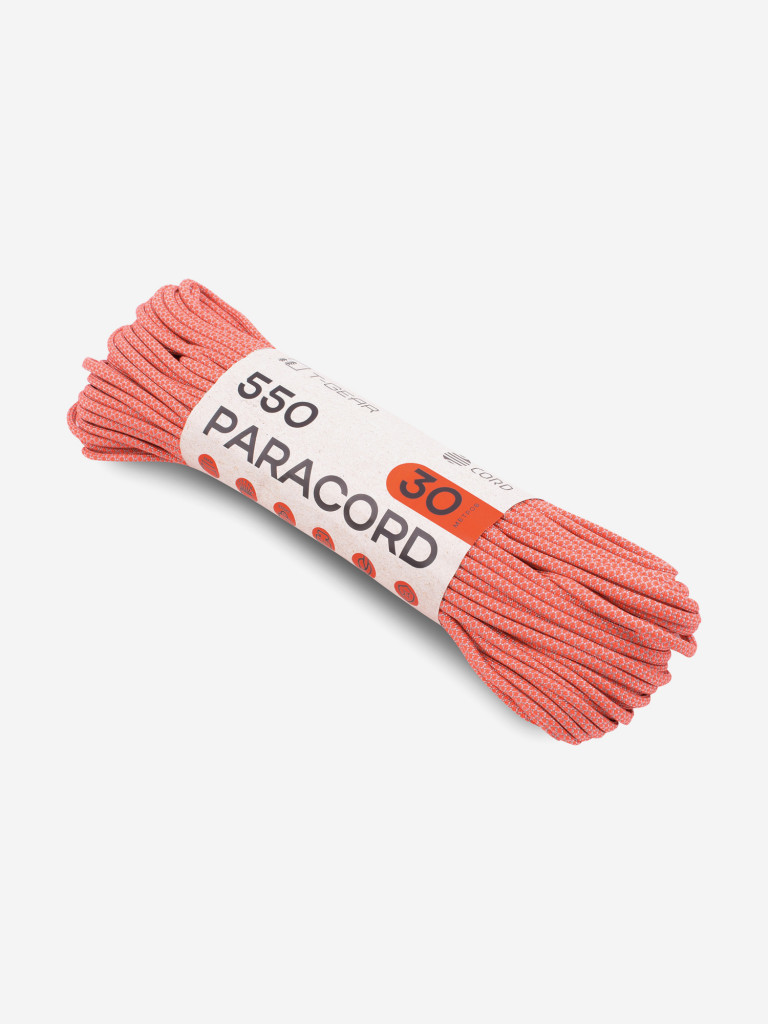 Паракорд 550 T-Gear x CORD nylon 30м (Orange Grey Snake)