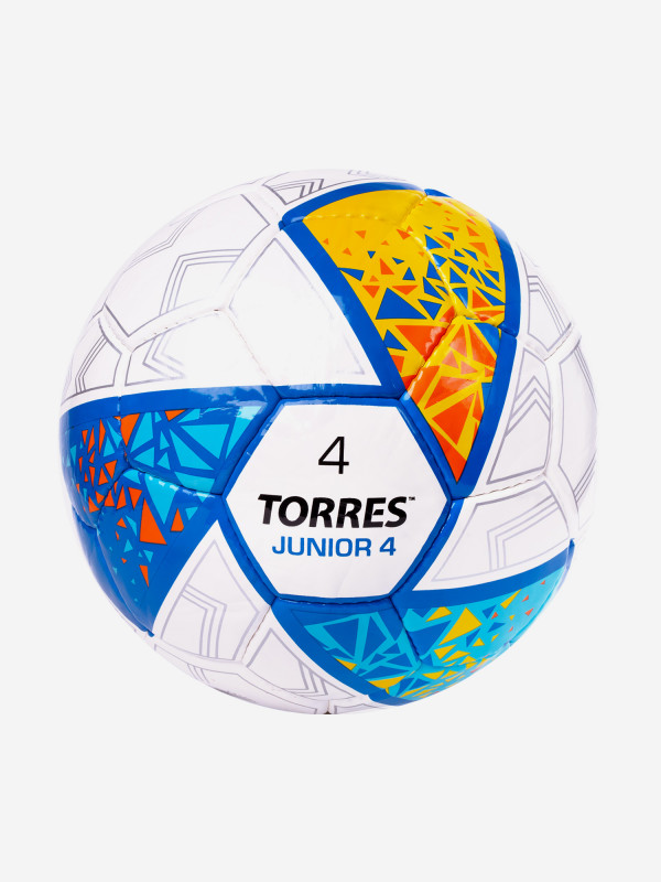 Мяч футбольный TORRES Junior-4 F323804, размер 4 Белый цвет — купить за 2250 руб. со скидкой 17 %, отзывы в интернет-магазине Спортмастер