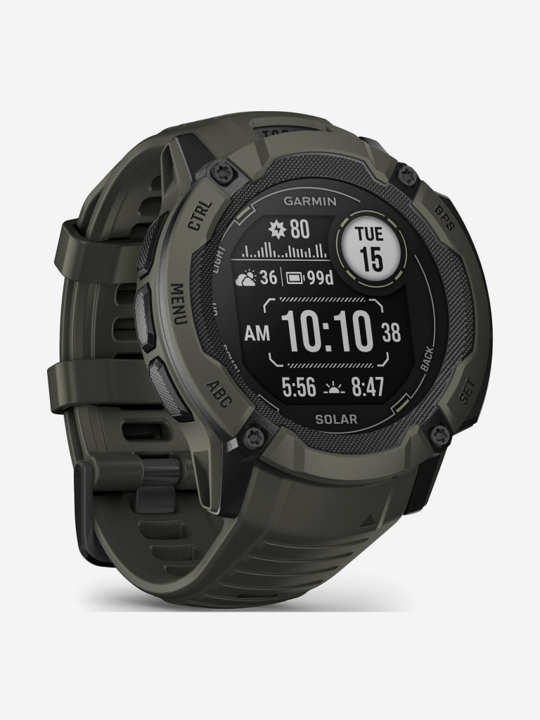 Спортивные часы Garmin Instinct 2X Solar Moss