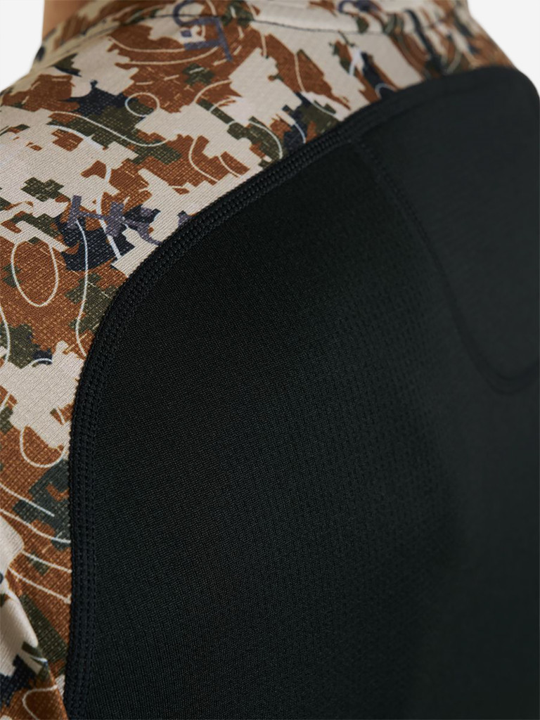 Лонгслив мужской HUT VORGA для охоты, камуфляж/черный