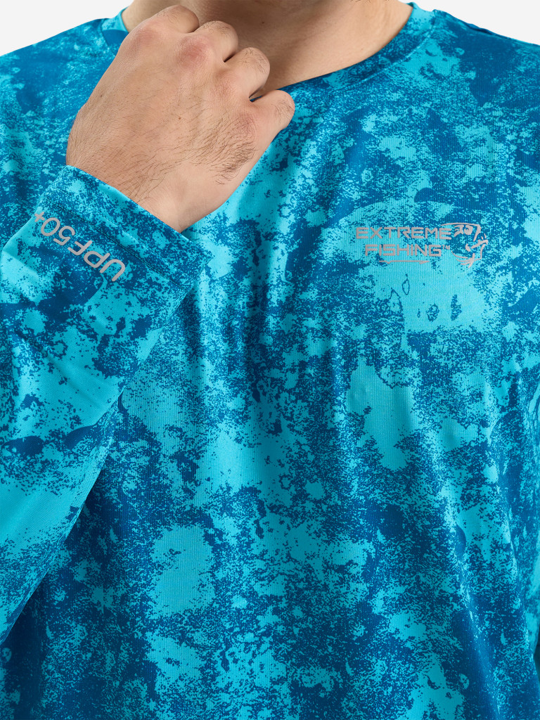 Лонгслив мужской Extreme Fishing OBS-G507 с защитой от солнца UPF50+ для рыбалки