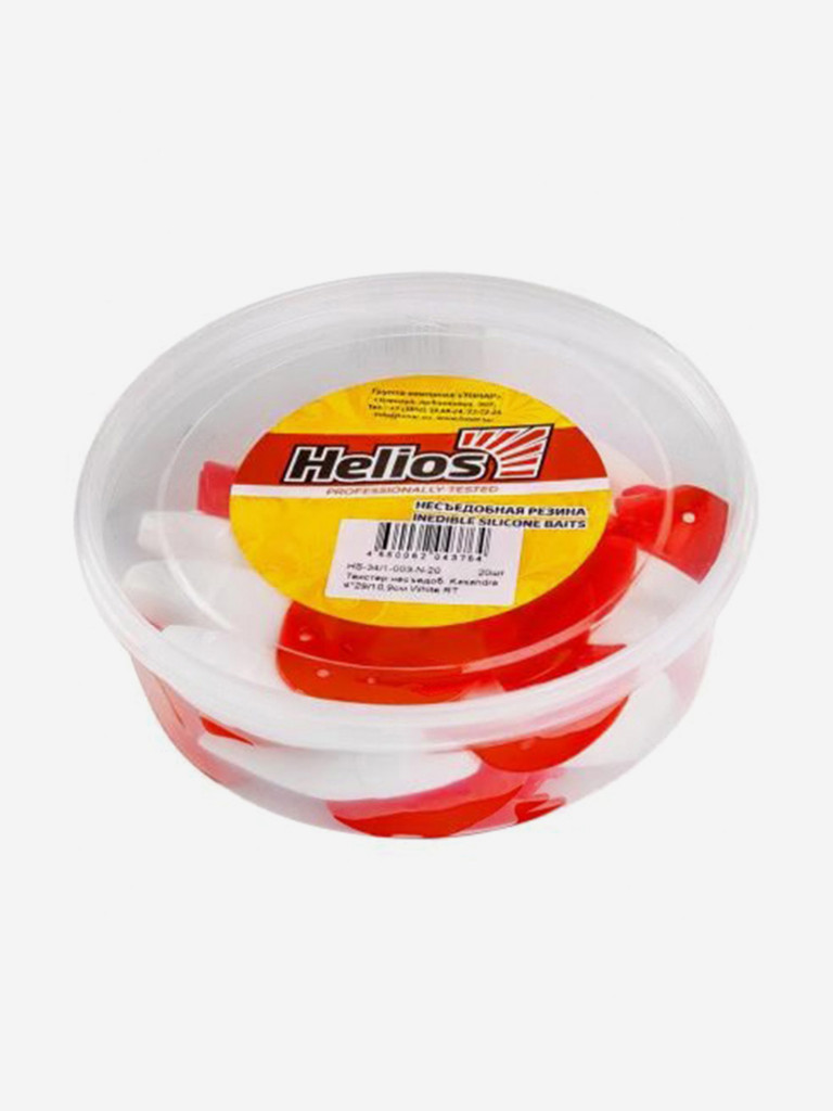 Мягкая приманка Helios Kasandra, 4"29/10,9 см, White RT, 20 штук (HS-34/1-003-N-20)