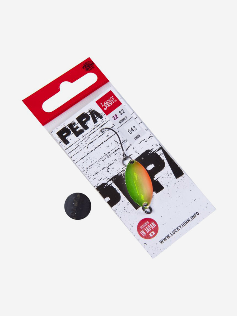 Блесна колеблющаяся Lucky John PEPA, длина 25 мм, вес 02,2г