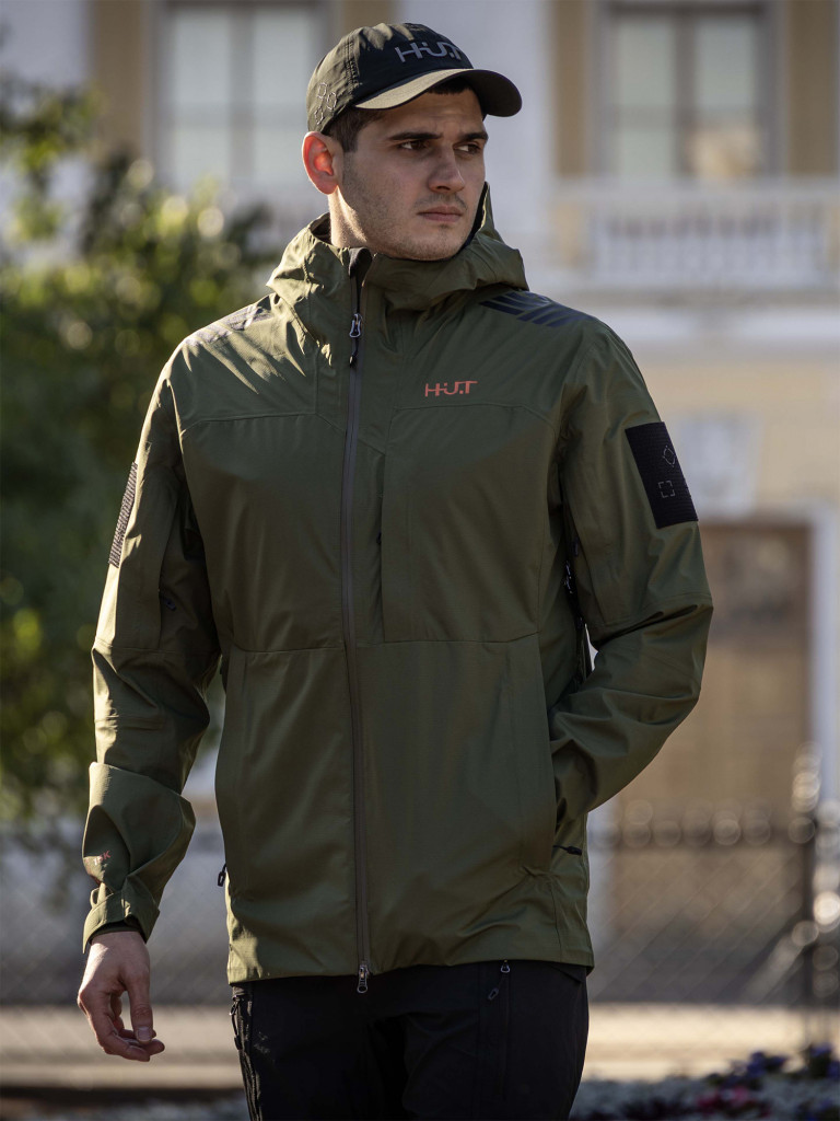 Куртка мембранная мужская H.U.T. KIVACH для охоты, зеленая