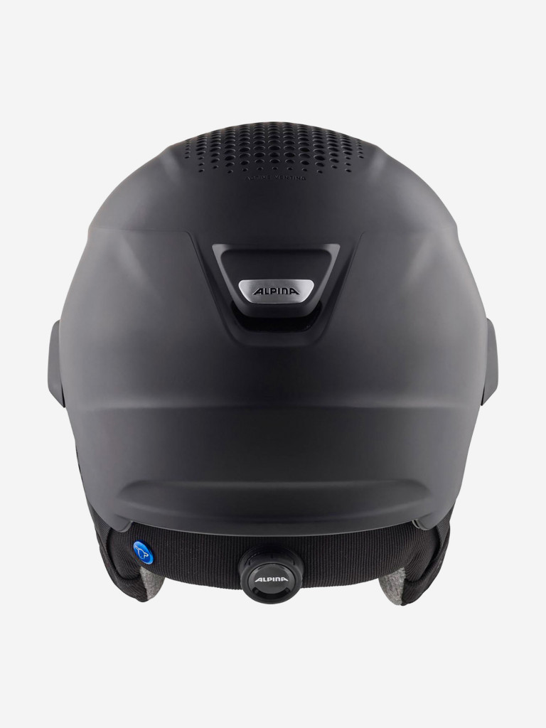 Горнолыжный шлем с визором Alpina Oro Qv Mips Black Matt/Ice Blue