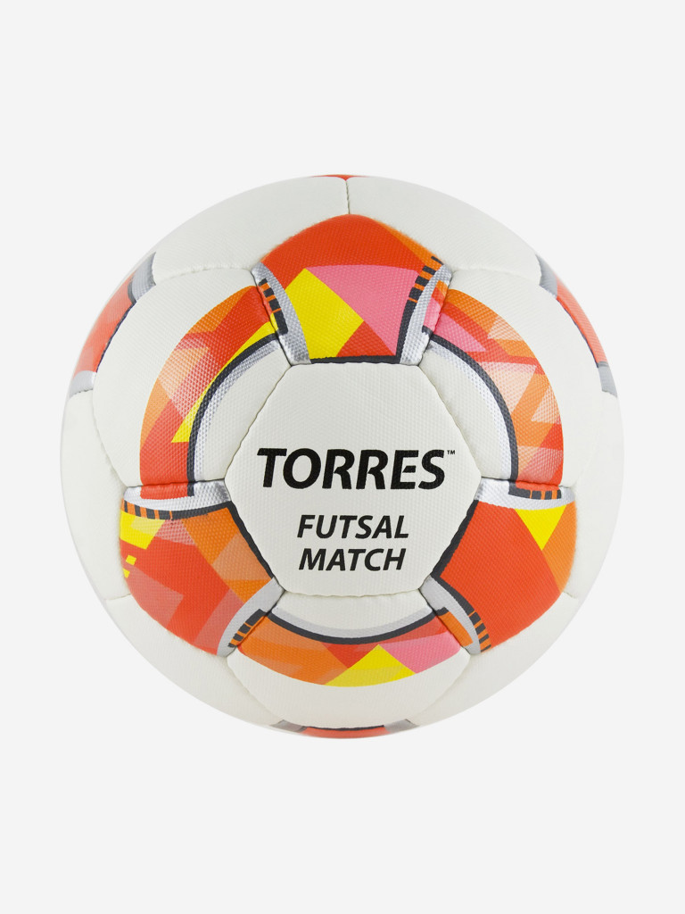 Мяч футзальный Torres Futsal Match арт.FS32064 р.4 32 панели. PU, 4 подкл. слоя, бело-красный