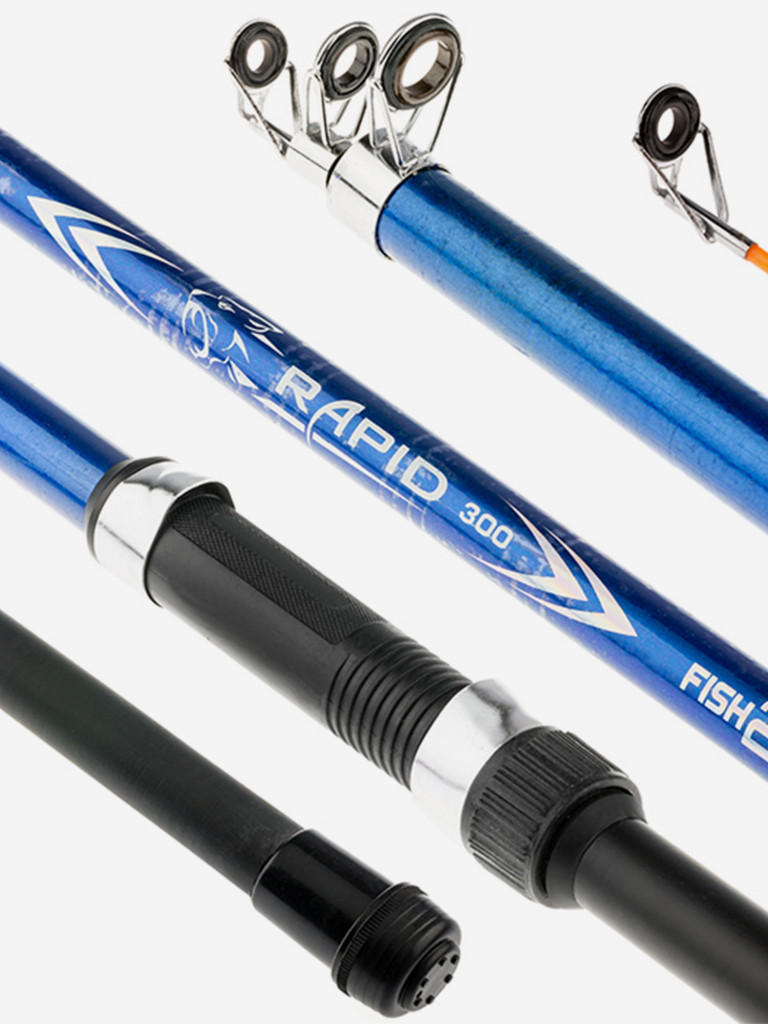 Удилище телескопическое стеклопластиковое д/с Fish2Fish Rapid New (10-40) 6,0 м Blue