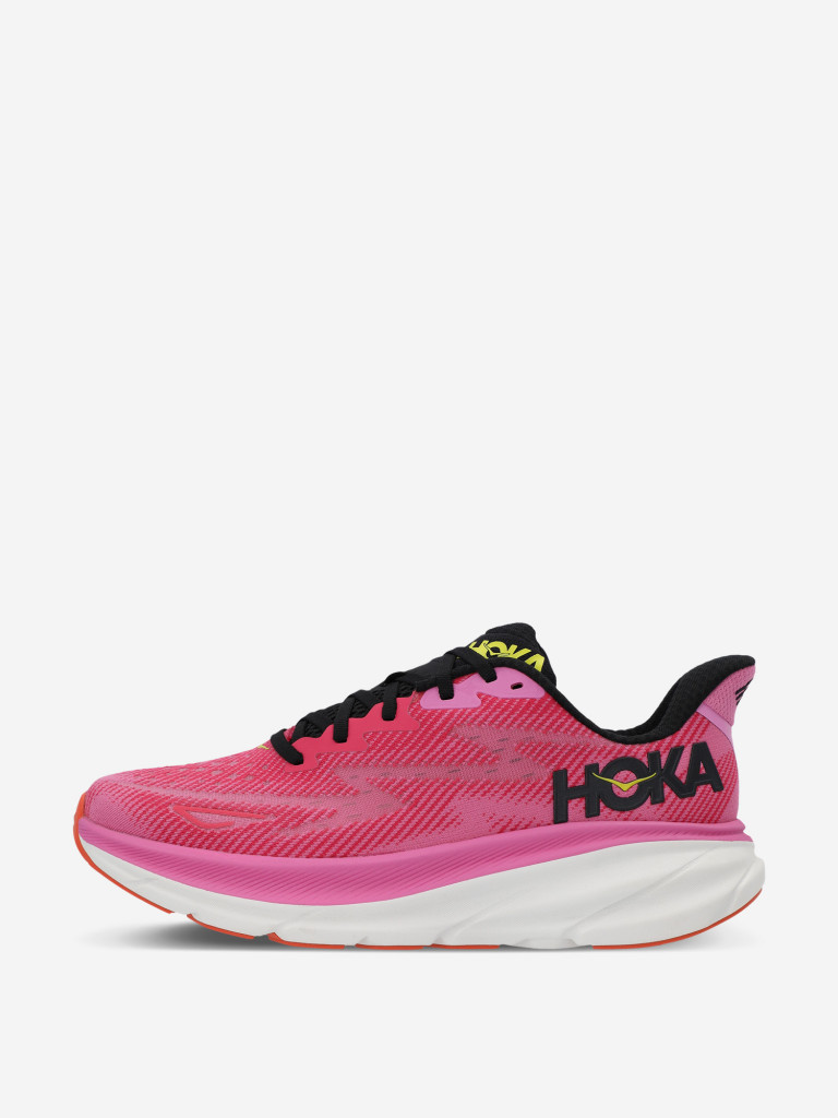 Кроссовки женские Hoka One One Clifton 9 розовый/черный/белый цвет — купить  за 14999 руб. со скидкой 40 %, отзывы в интернет-магазине Спортмастер