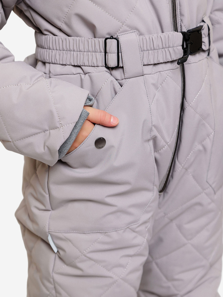 Комбинезон утепленный для девочки batik Ярина серебристо- бежевый