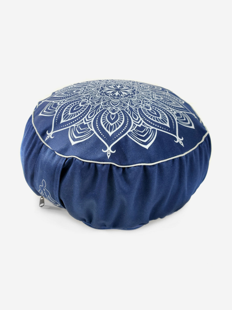 Подушка для медитации Mandala Blue, синий, размер 30 х 30 х 15 см вес 2 кг состав гречишная лузга