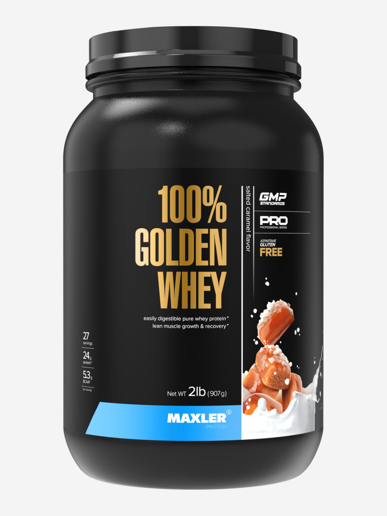 Протеин сывороточный Maxler 100% GOLDEN WHEY Pro 2 lb (907 гр.) - Соленая карамель