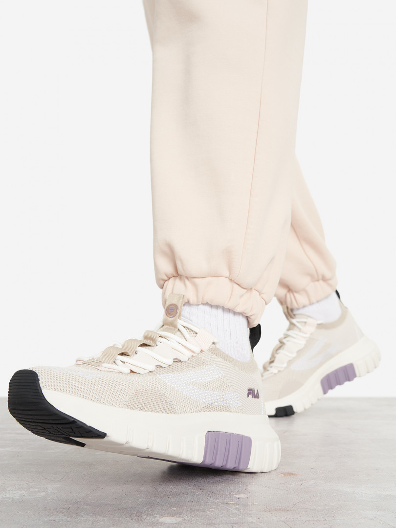 фото Кроссовки женские fila chrome 3.0 knit, бежевый