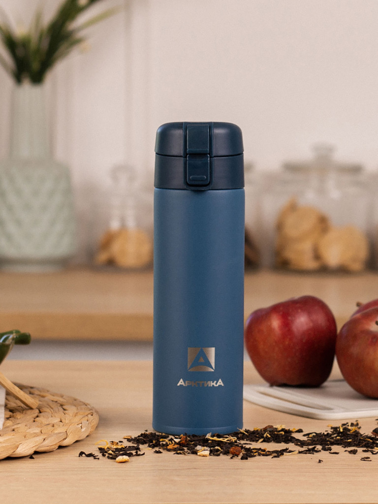 Термокружка вакуумная Арктика, 470 мл, со съемным ситечком, нордик