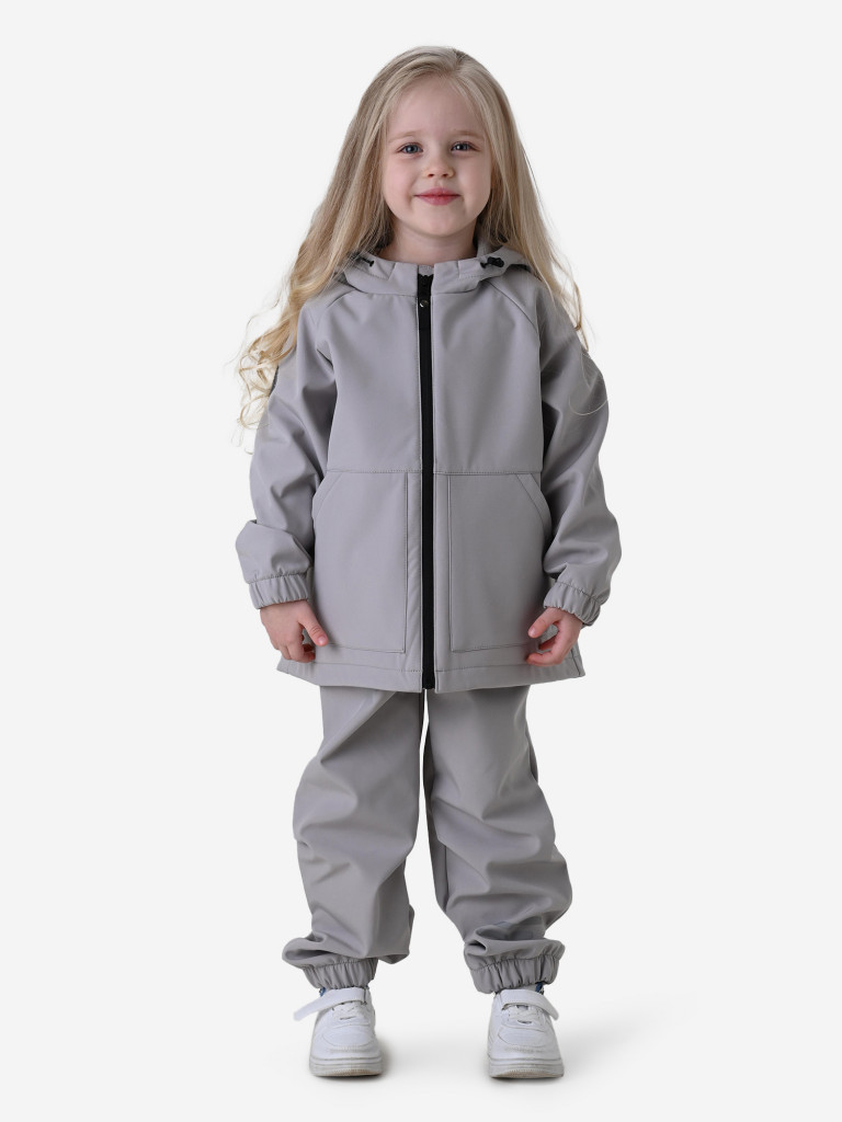 Костюм детский демисезонный Sherysheff В25261 Серо-бежевый