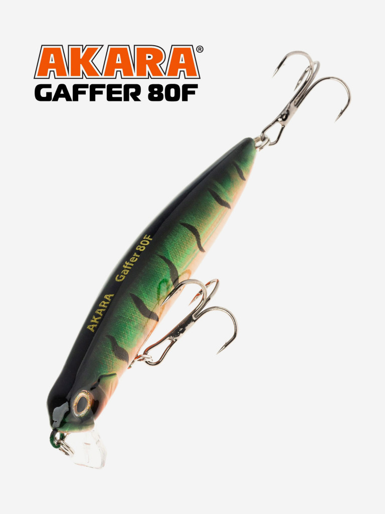 Воблер Akara Gaffer 80F 8 гр. минноу, плавающий, твичинговый, на щуку A46