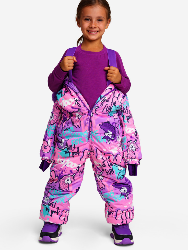Комбинезон зимний для девочек PlayToday