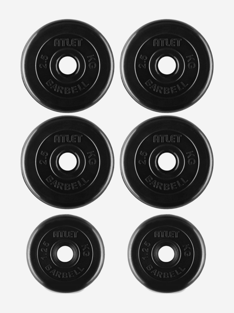 Гантели разборные BARBELL ATLET 1 по 14 кг Черный