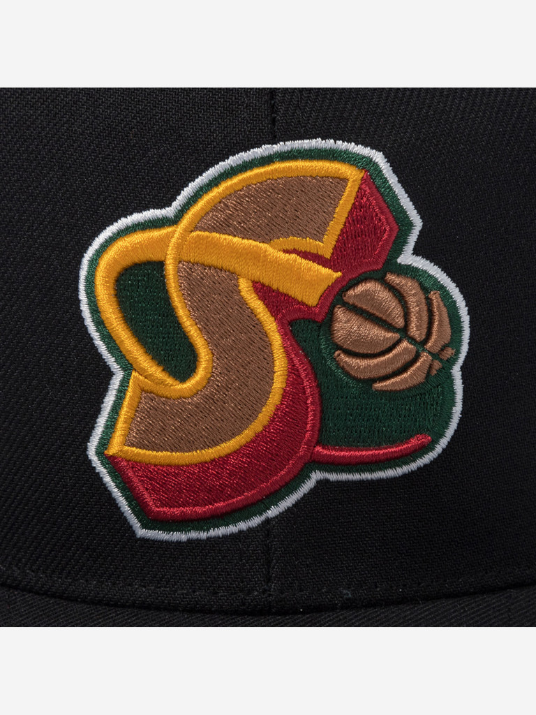 Бейсболка MITCHELL NESS 6HSSSH21210-SSUBLCK Seattle Supersonics NBA