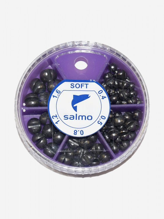 Набор грузил мягких для поплавочной ловли Salmo ДРОБЬ SOFT 0.4-1.6г, 10 наборов
