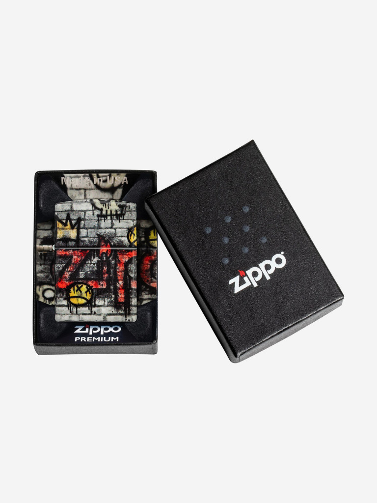 Зажигалка бензиновая ветроустойчивая Zippo Graffiti King 540 Matte