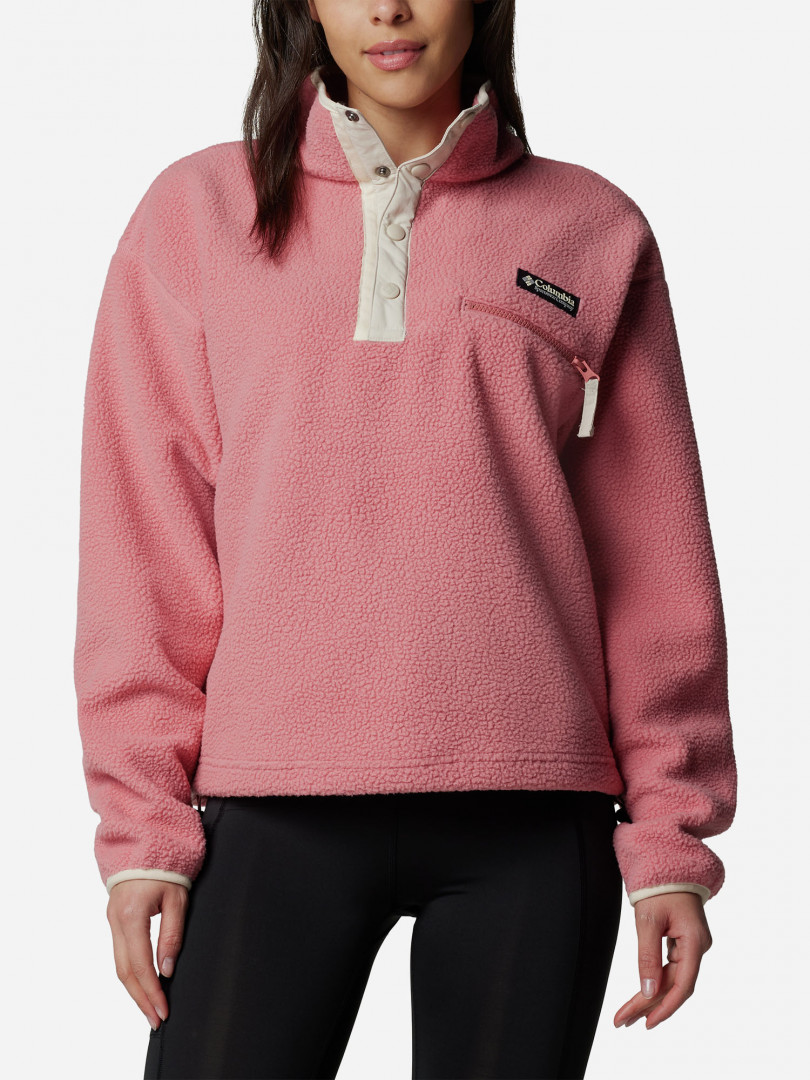 Джемпер флисовый женский Columbia Helvetia II Cropped Half Snap Fleece, Розовый