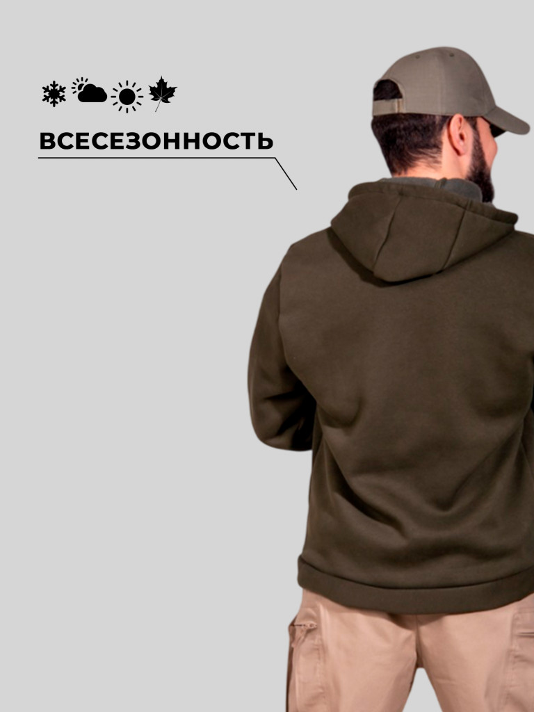 Худи для охоты и рыбалки Black Rams HBZ-001 Хаки XL