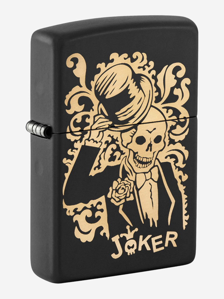 Зажигалка Zippo Skull Design Black Matte