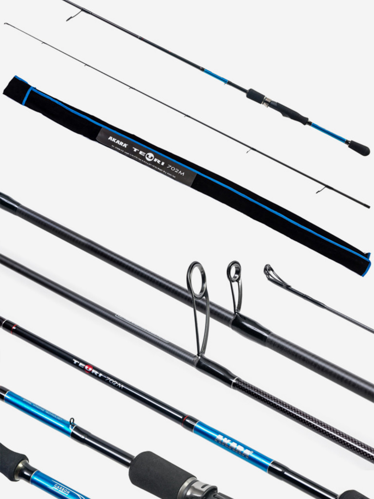 Спиннинг штекерный углеволоконный 2 колена Akara Teuri MS902 TX-30 (8-24,5) 2,7 м