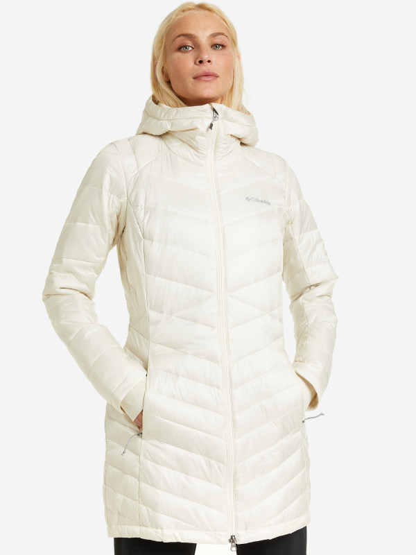 Куртка утепленная женская Columbia Joy Peak Mid Jacket молочный цвет — купить за 17999 руб., отзывы в интернет-магазине Спортмастер