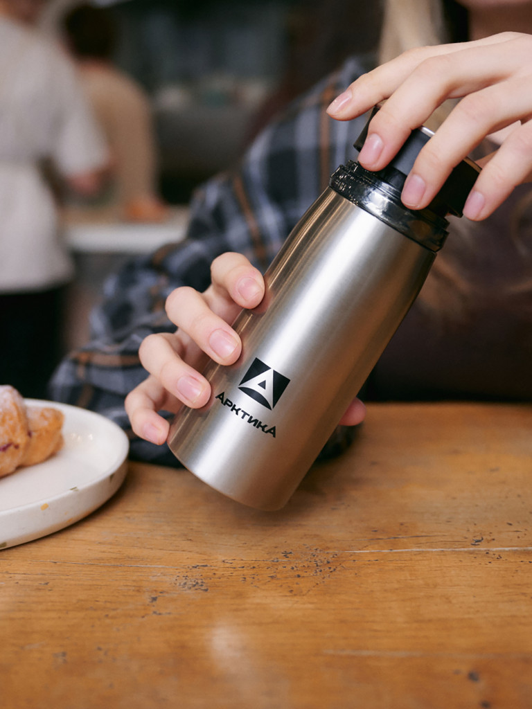 Термокружка Арктика 715 с ситечком 320 мл, сталь