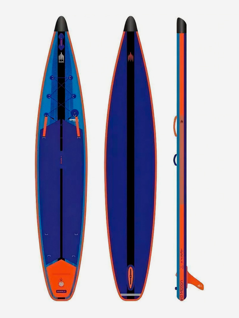 Сапборд надувной двухслойный Shark Speed+ 12.6x28x6, 381x71x15 см