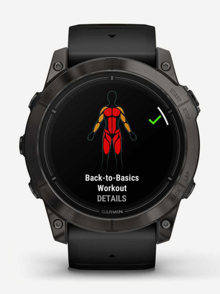 Спортивные часы Garmin EPIX PRO (Gen 2) Sapphire Edition 51 мм, титановый угольно-серый, DLC, черный силиконовый ремешок