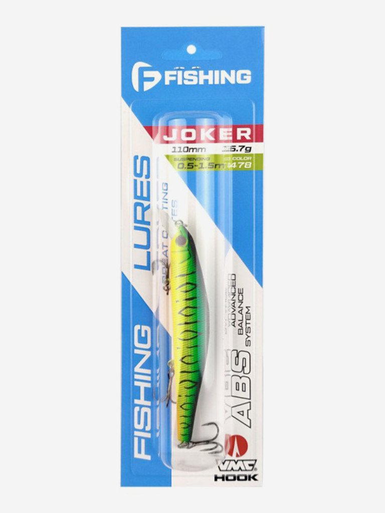 Воблер F-FISHING Jocker 110SP 110мм 16.7г 0.5-1.5м 478 Суспендр