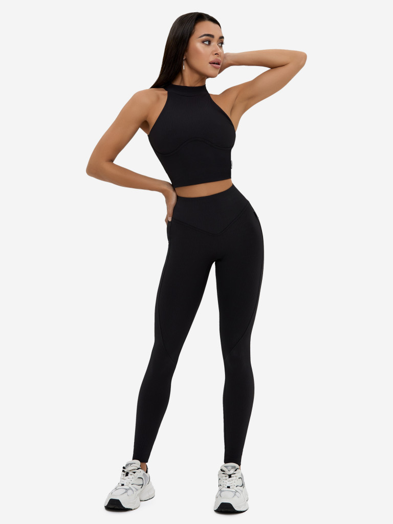 Спортивный топ Bona Fide: Top "Ribbed Black"
