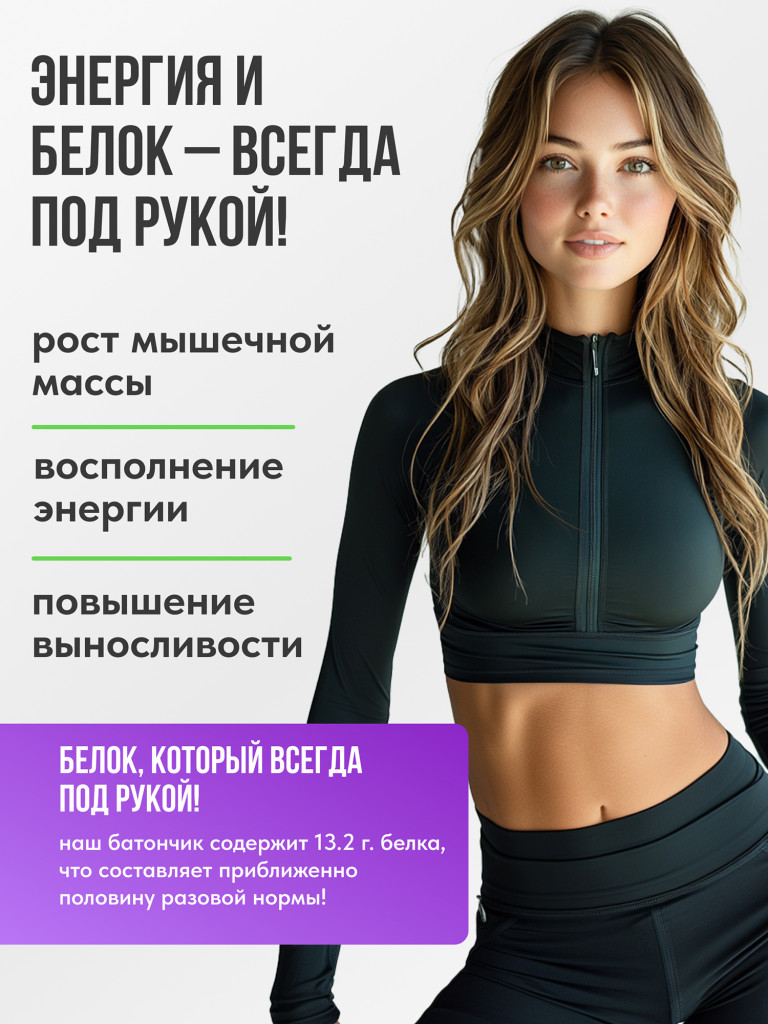 Протеиновые батончики с экстрактами без сахара 16шт 4 вкуса