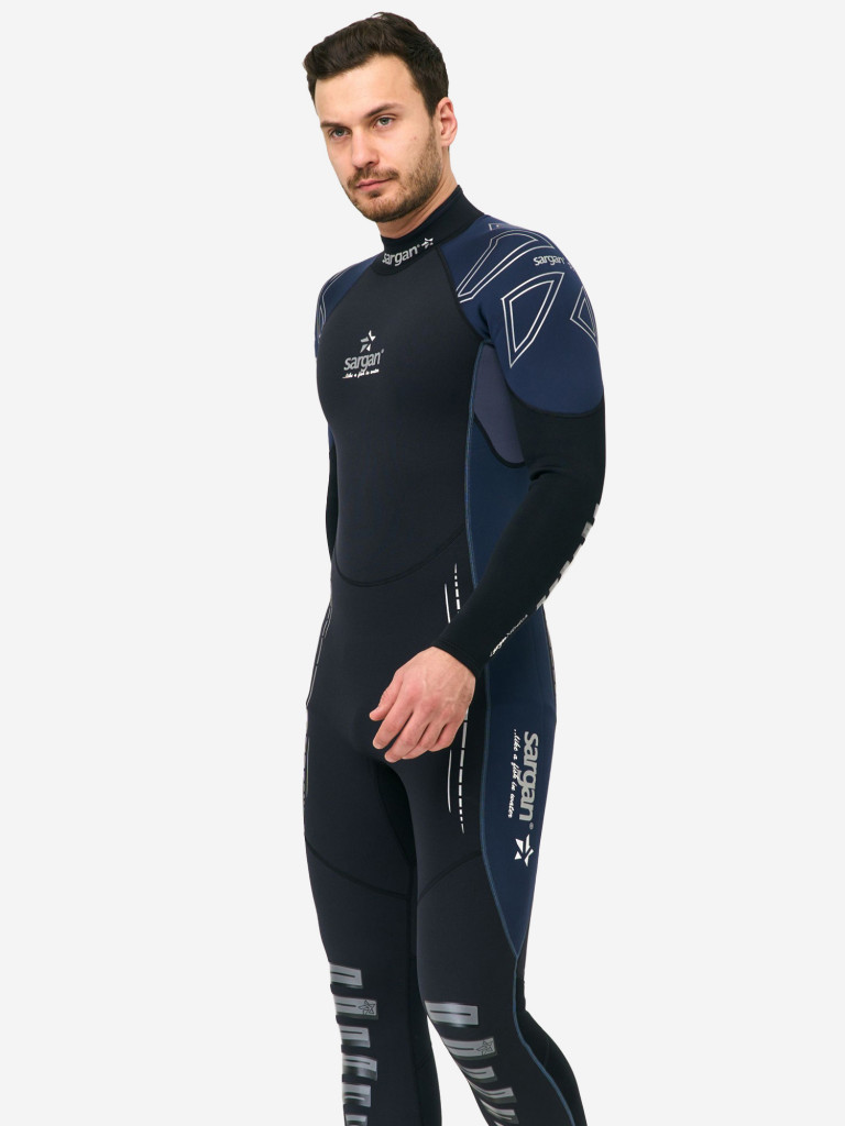 Гидрокостюм для плавания и водного спорта SARGAN NERO LONG MEN 5мм
