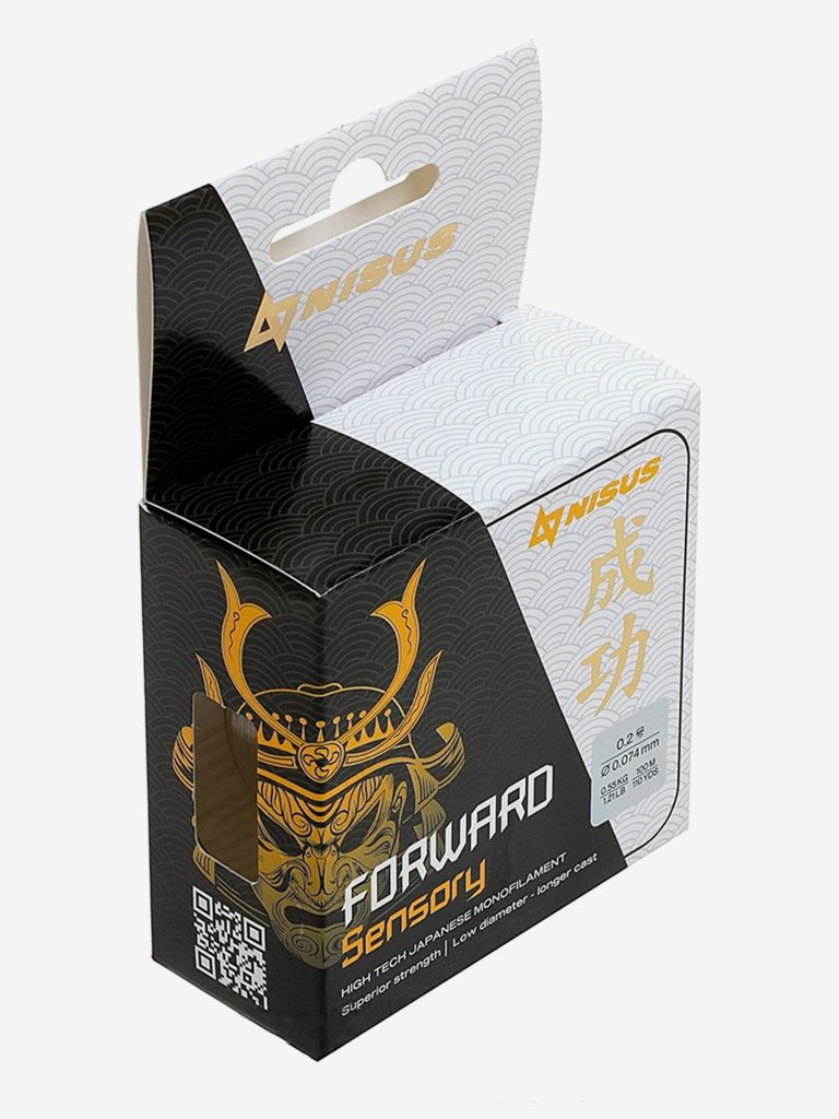 Леска для рыбалки Nisus FORWARD Sensory Nylon 0,074мм, 100м, 0,55кг, прозрачный