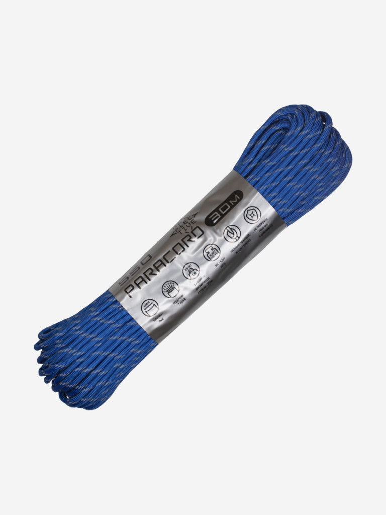 Паракорд 550 CORD nylon 30м RUS световозвращающий (blue)
